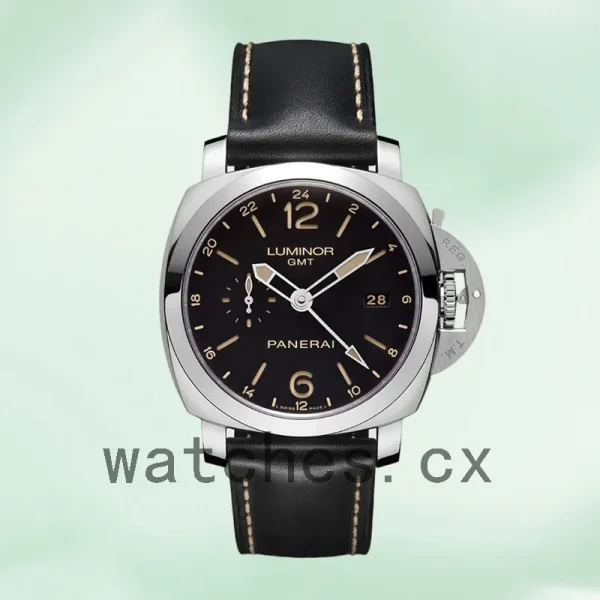 Panerai Luminor GMT Men's PAM00531-001 44mm Leather Strap - Image 2