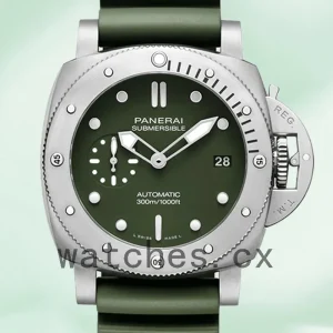 Panerai Submersible Men's PAM01055 47mm Green Dial
