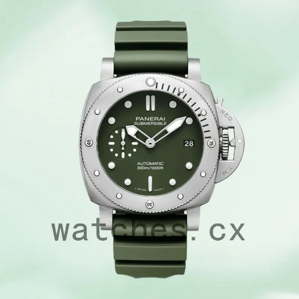 Panerai Submersible Men's PAM01055 47mm Green Dial - Image 2