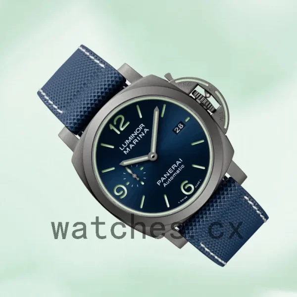 Panerai Luminor Marina 44mm Men's PAM01117 Blue Dial - Image 3