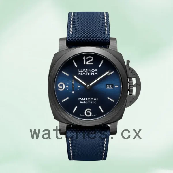 Panerai Luminor Marina Men's 44mm PAM01664-001 Automatic Leather Strap - Image 2