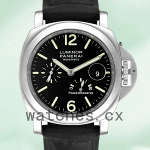Panerai Luminor Power Reserve PAM00090 44mm Men's Black Dial Silver-tone