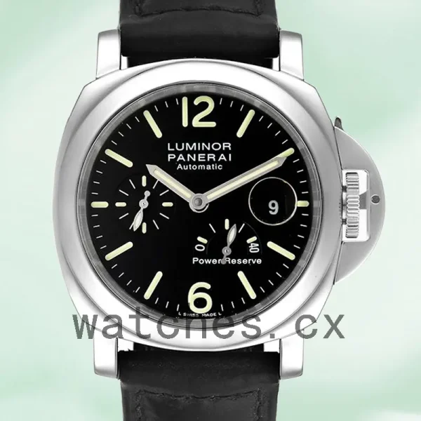Panerai Luminor Power Reserve PAM00090 44mm Men's Black Dial Silver-tone