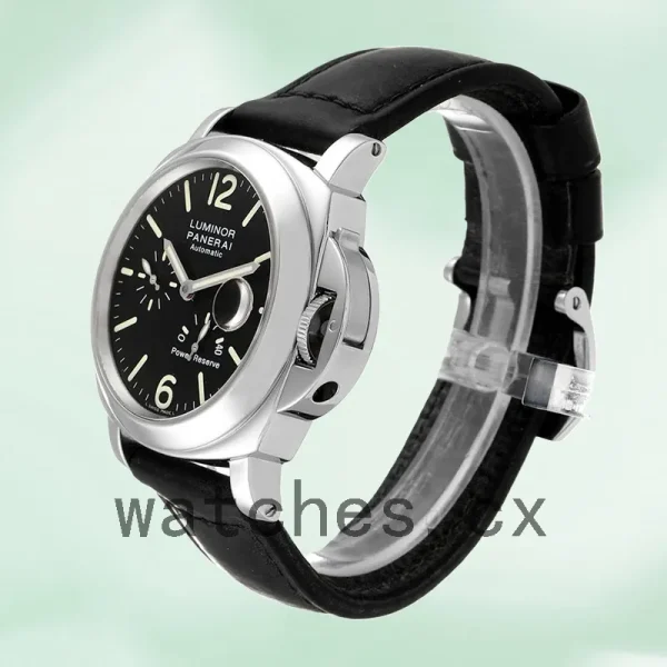 Panerai Luminor Power Reserve PAM00090 44mm Men's Black Dial Silver-tone - Image 3