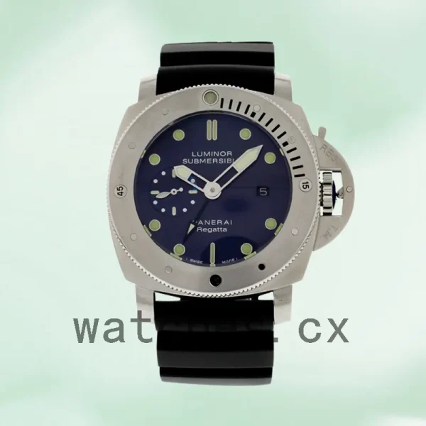 Panerai Luminor Submersible 47mm PAM00371 Men's Blue Dial - Image 2