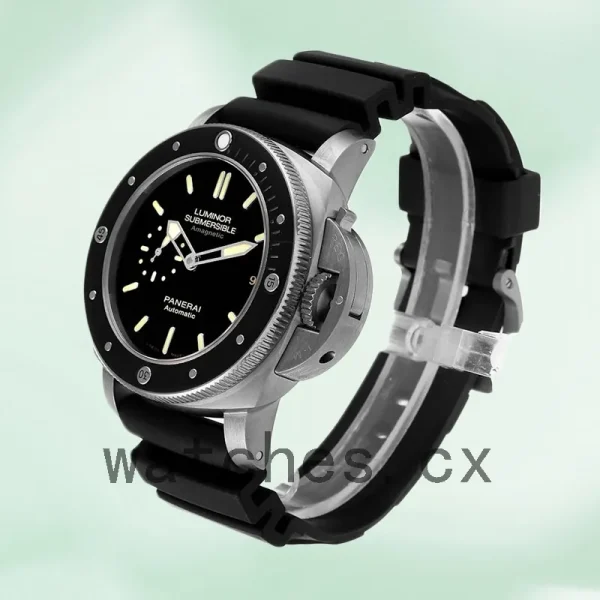 Panerai Luminor Submersible 47mm PAM00389 Men's Rubber Band - Image 3