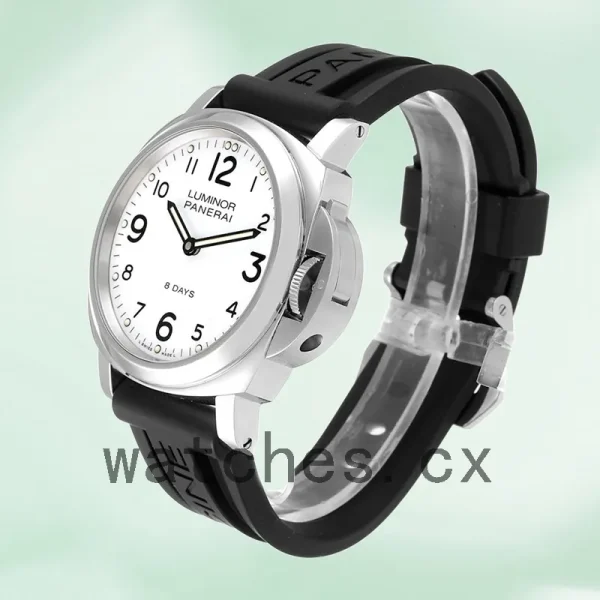 Panerai Luminor Base Men's PAM00561 44mm Rubber Band Silver-tone - Image 3