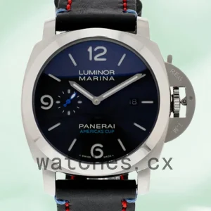 Panerai Luminor Marina 1950 PAM00727 44mm Men's Leather Strap Black Dial