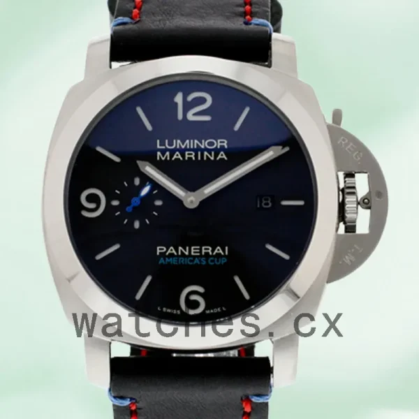 Panerai Luminor Marina 1950 PAM00727 44mm Men's Leather Strap Black Dial