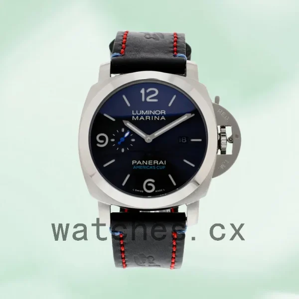 Panerai Luminor Marina 1950 PAM00727 44mm Men's Leather Strap Black Dial - Image 2