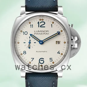Panerai Luminor Due 44mm PAM00906 Men White Dial Silver-tone
