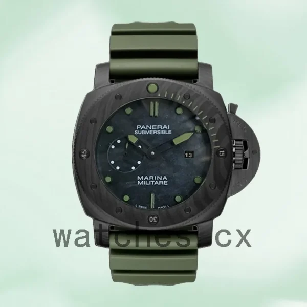 Panerai Luminor Submersible GMT 47mm PAM00961 Men Rubber Band Automatic - Image 2