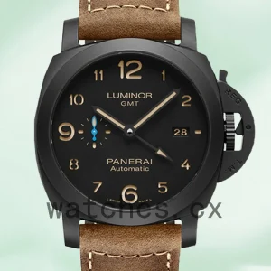 Panerai Luminor GMT PAM01441 Men's 44mm Leather Strap Automatic