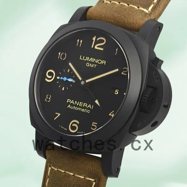 Panerai Luminor GMT PAM01441 Men's 44mm Leather Strap Automatic - Image 3