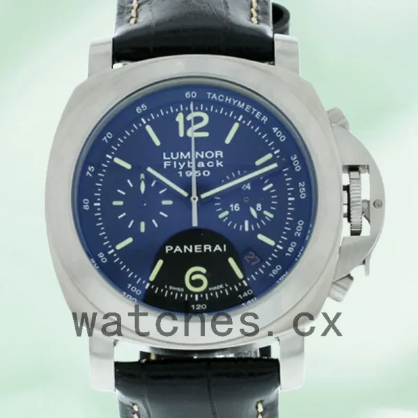 Panerai Luminor 1950 Flyback PAM212 Men's 47mm Leather Strap