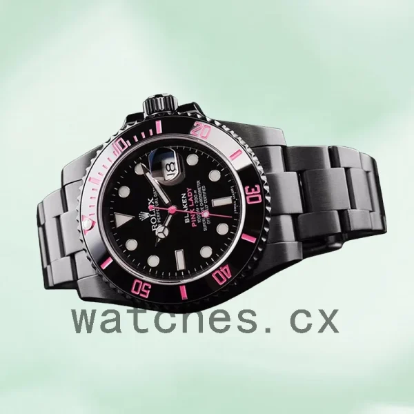 Rolex Submariner Men's 40mm PINKLADY Silver-tone Black Dial - Image 3