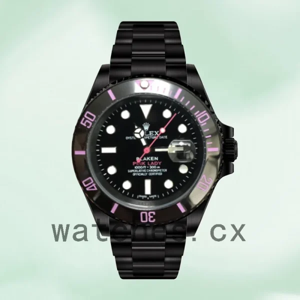 Rolex Submariner Men's 40mm PINKLADY Silver-tone Black Dial - Image 5