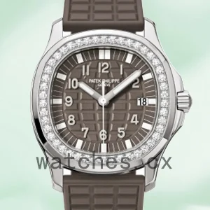 Patek Philippe Aquanaut 32mm 5067A-023 Ladies Silver-tone Brown Dial