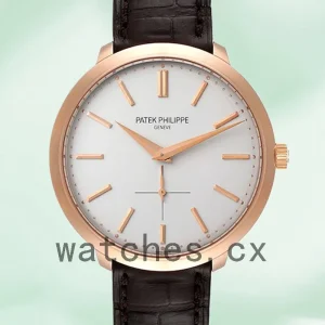 Patek Philippe Calatrava 43mm 5123R-001 Men's Rose Gold-tone White Dial