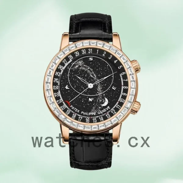 Patek Philippe Grand Complications 44mm Men's 6102R/001 Black Dial - Image 2