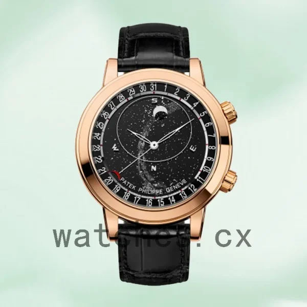 Patek Philippe Grand Complications Men's 6104R-001 42mm Leather Strap - Image 2