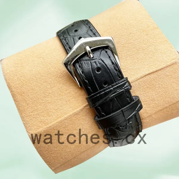 Patek Philippe Calatrava 40mm 5227G-001-1 Men's Automatic Leather Strap - Image 4