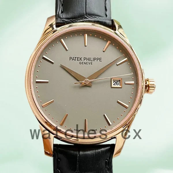 Patek Philippe Calatrava 5227J-001-2 Men's 40mm Leather Strap Automatic