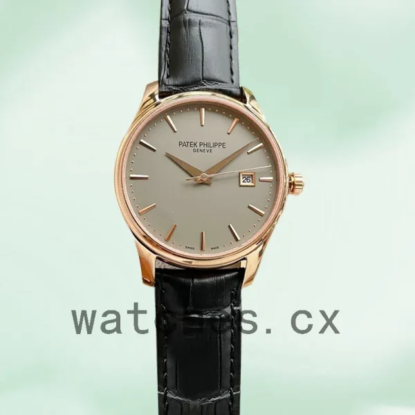 Patek Philippe Calatrava 5227J-001-2 Men's 40mm Leather Strap Automatic - Image 2