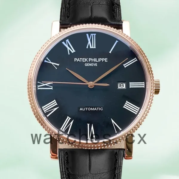 Patek Philippe Calatrava Men's CalatravaBKRL005 40mm Black Dial