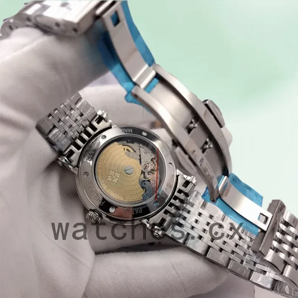 Patek Philippe Calatrava 40mm Men's CalatravaBKSB015 Bracelet Black Dial - Image 3