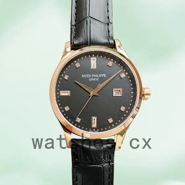 Patek Philippe Calatrava 40mm CalatravaBKSL001 Men's Leather Strap Automatic - Image 2