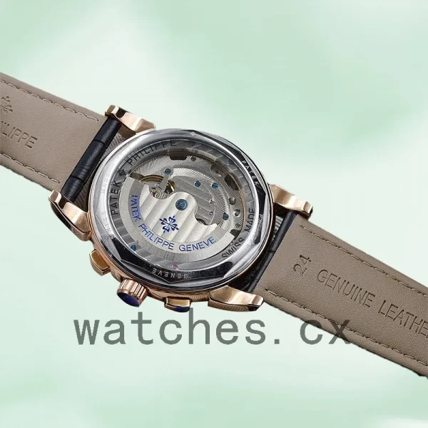 Patek Philippe Complications Men's 40mm ComplicationsBLSL023 Automatic Leather Strap - Image 4