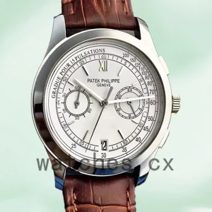 Patek Philippe Complications 40mm ComplicationsWSL026 Men's Quartz Leather Strap