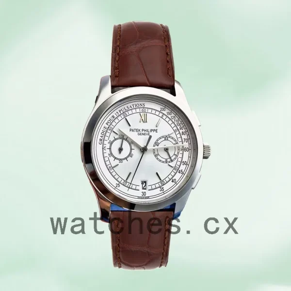 Patek Philippe Complications 40mm ComplicationsWSL026 Men's Quartz Leather Strap - Image 2