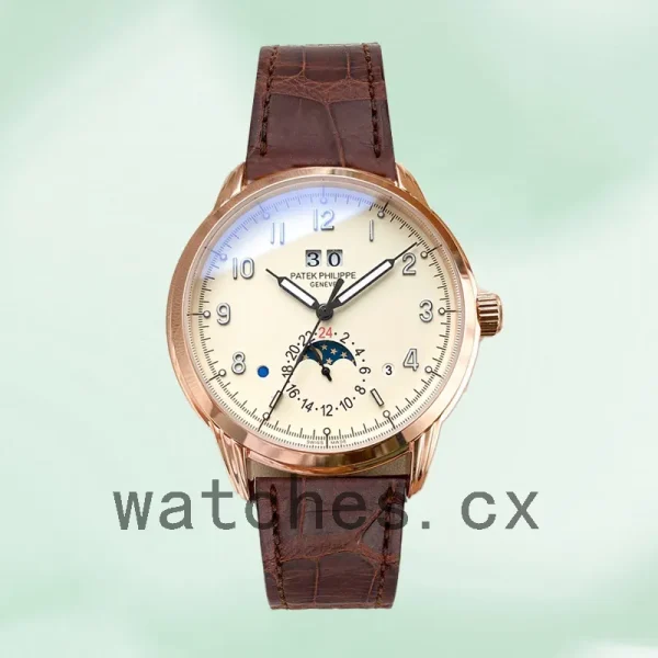 Patek Philippe Grand Complications Men's GrandWAL018 40mm Leather Strap - Image 2