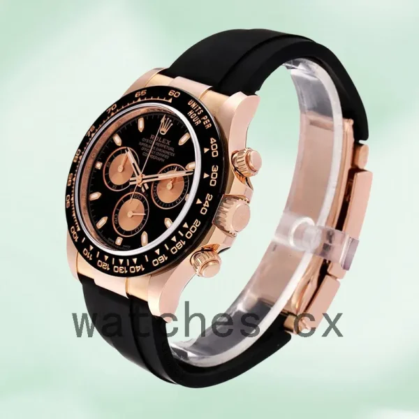 Rolex Daytona 40mm Men's M116515ln-0017 Rubber Band Rose Gold-tone - Image 3