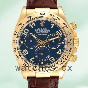 Rolex Daytona 40mm 116518 Men's Gold-tone Blue Dial