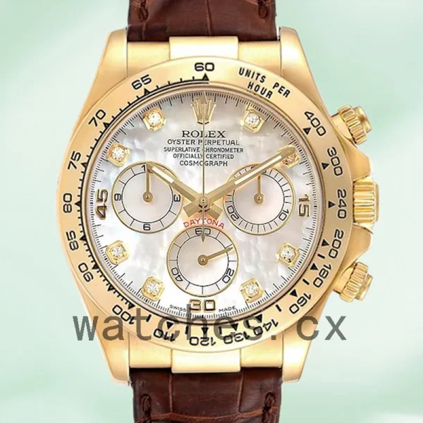 Rolex Daytona 116518 40mm Men's Leather Strap