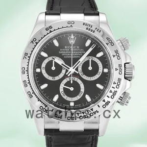 Rolex Daytona 40mm Men's 116519 Silver-tone Black Dial