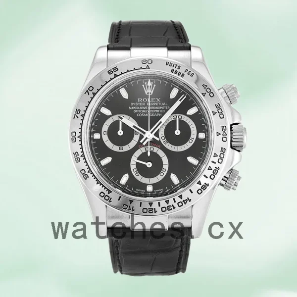 Rolex Daytona 40mm Men's 116519 Silver-tone Black Dial - Image 2