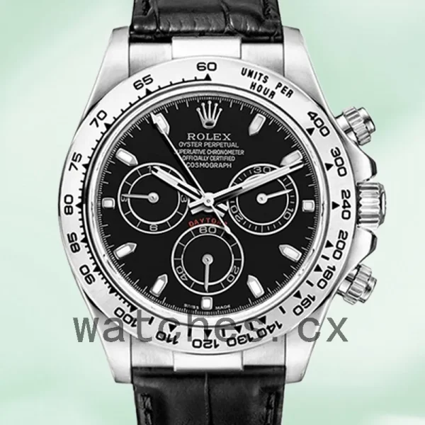 Rolex Daytona 116519 40mm Men's Black Dial Silver-tone