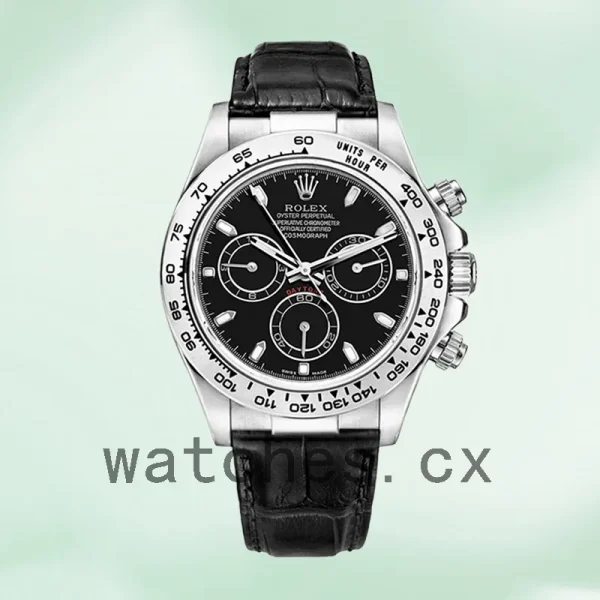 Rolex Daytona 116519 40mm Men's Black Dial Silver-tone - Image 2