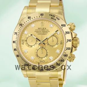 Rolex Daytona 116528-0033 Men's 40mm Oyster Bracelet Gold-tone