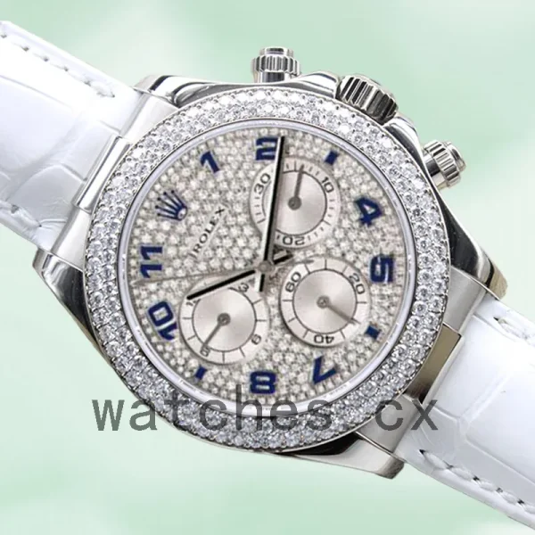 Rolex Daytona 40mm 116589 Men's Leather Strap - Image 4