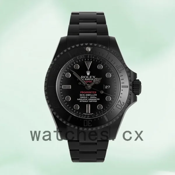 Rolex Sea-Dweller 116660 44mm Men's Oyster Bracelet Black Dial - Image 2