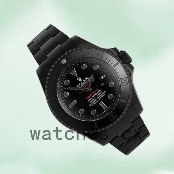 Rolex Sea-Dweller 116660 44mm Men's Oyster Bracelet Black Dial - Image 3