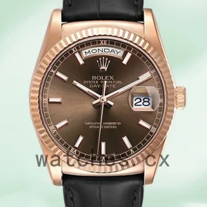 Rolex Day-Date Men's 36mm 118135-0086 Rose Gold-tone