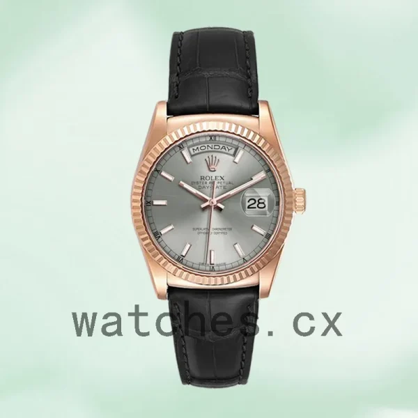 Rolex Day-Date Men's 118135 36mm Automatic Grey Dial - Image 2