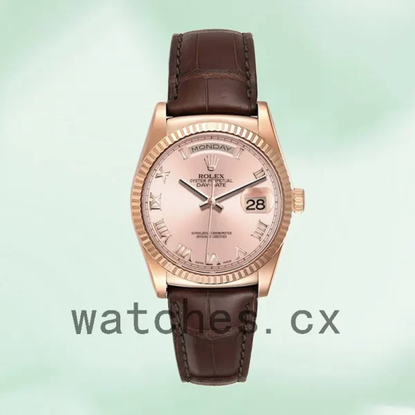Rolex Day-Date Men's 36mm 118135 Automatic Rose Gold Dial - Image 2