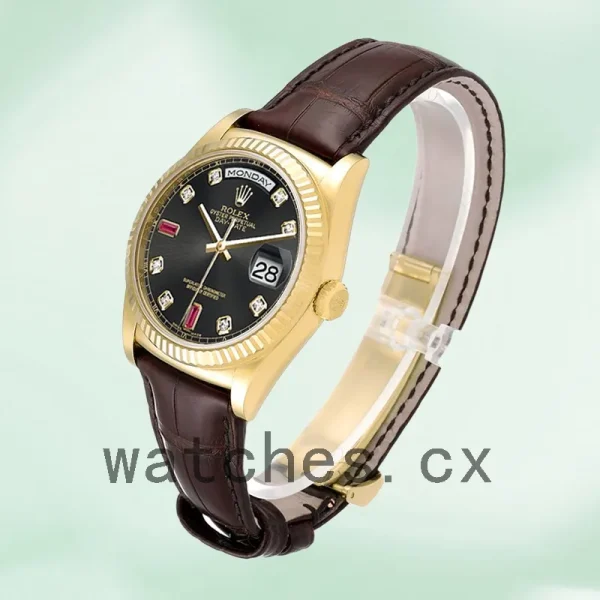 Rolex Day-Date Men's 118138 36mm Black Dial Automatic - Image 3